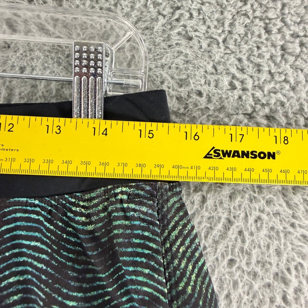Lululemon Surge‎ Lined Shorts Mens Large Black Teal Ripple 9" Athletic Lined - Picture 4 of 11